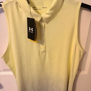 Under Armour Women's Light Yellow Sleeveless Blouse